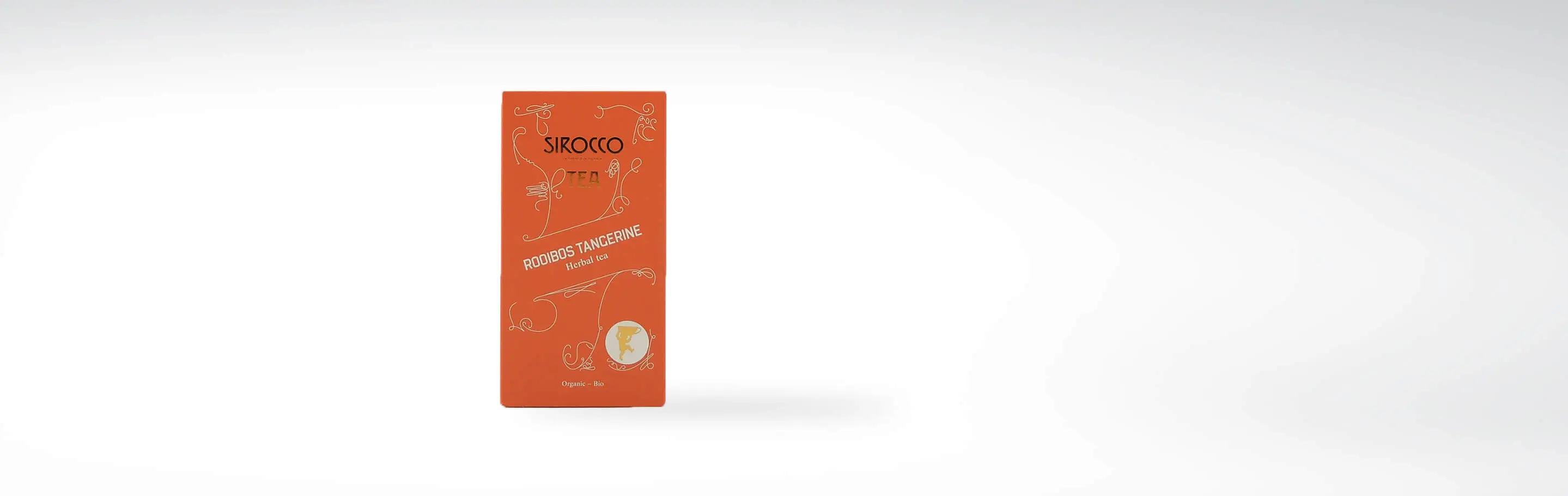 Verpackung des Sirocco Rooibos Tangerine Bio-Kräutertees